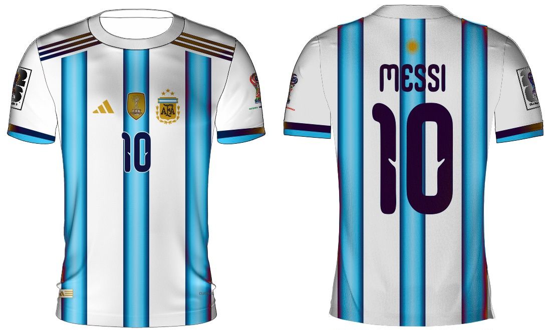 Argentina #10 Messi Football Kit – Home Jersey & Shorts Set