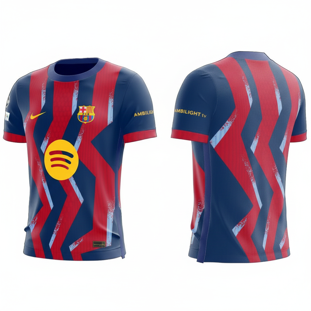Barcelona Jersey Side View