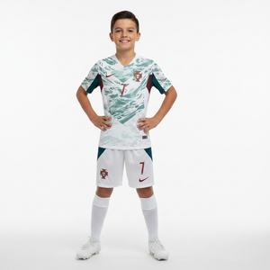 Boy Wearing Ronaldo Kit