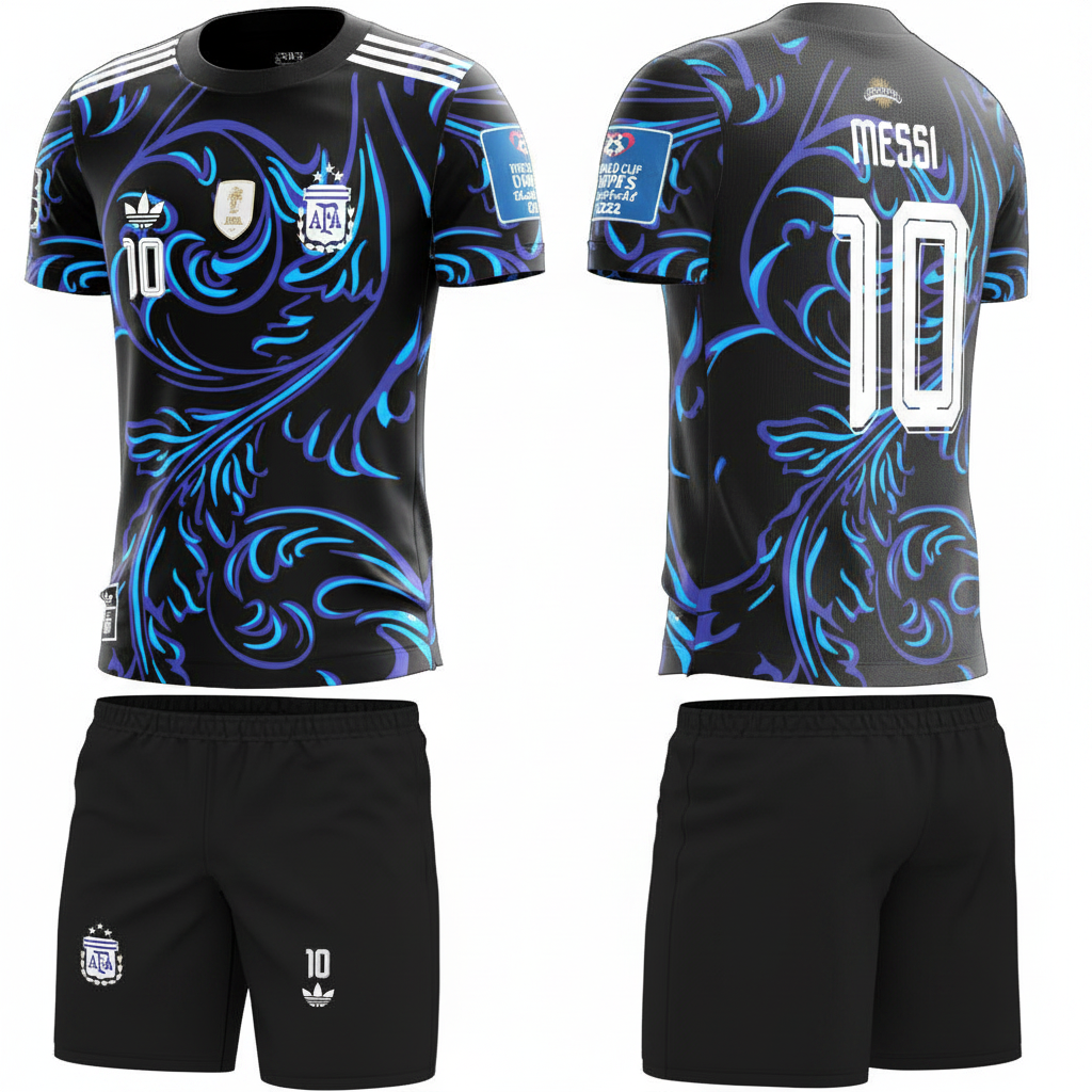 Side Angle Black Messi Kit