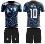 Lionel Messi Argentina Black Jersey Set