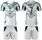 Portugal Ronaldo Football Kit Kids Soccer Jersey Shirt Shorts Set