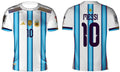 Argentina #10 Messi Football Kit – Home Jersey & Shorts Set