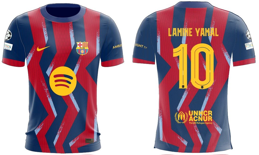 FC Barcelona Lamine Yamal #10 Home Kit – 2025/26