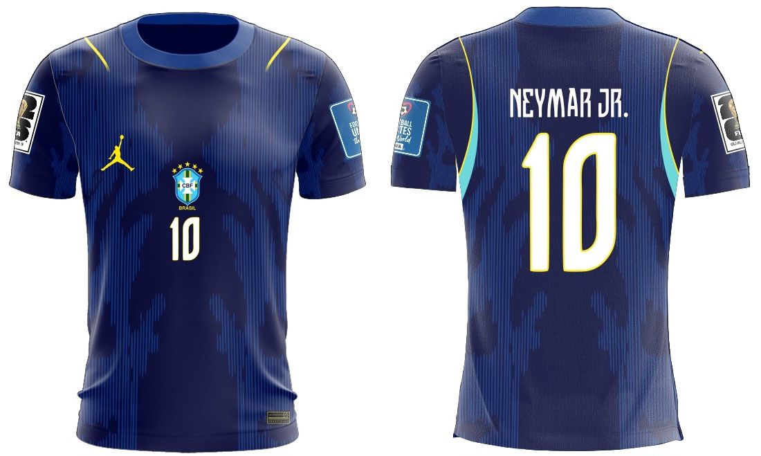 Brazil Neymar Jr. #10 Away Kit – 2025/26