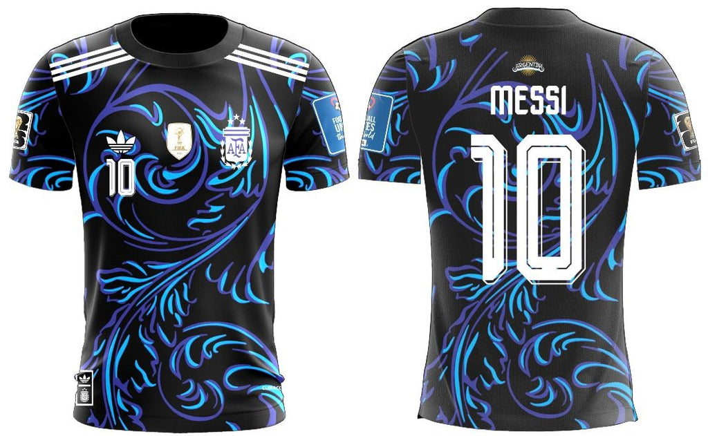 Argentina Messi #10 Black Edition Football Jersey