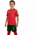 Boy Wearing Portugal Home Kit