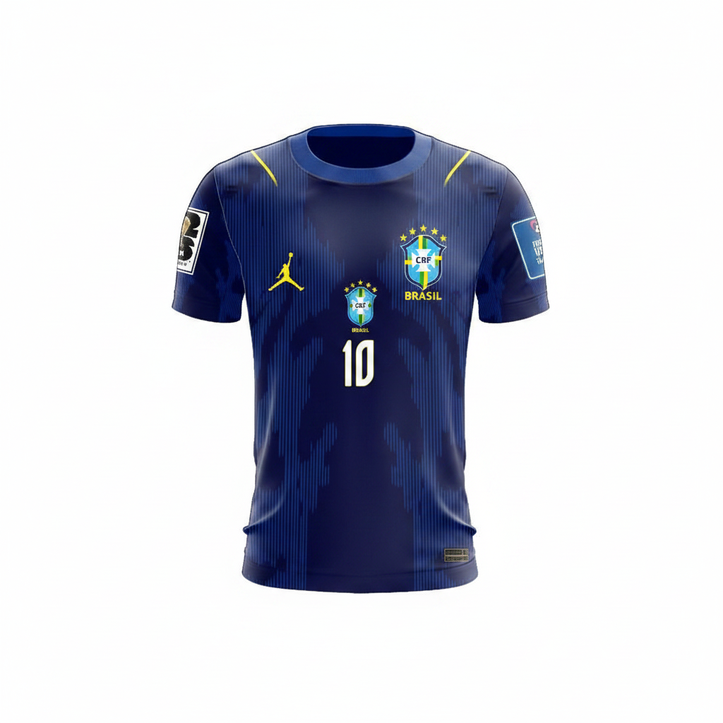 Brazil Away Jersey Flat Lay