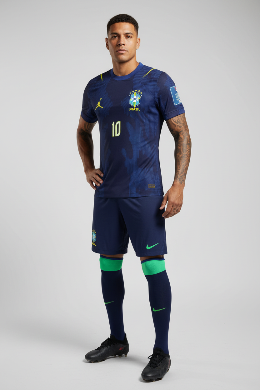 Brazil Away Jersey on Model