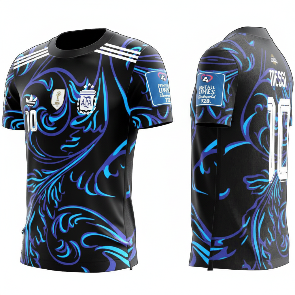 Argentina Messi #10 Jersey - Side Angle