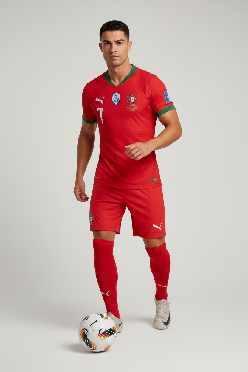 Portugal Home Jersey on Model